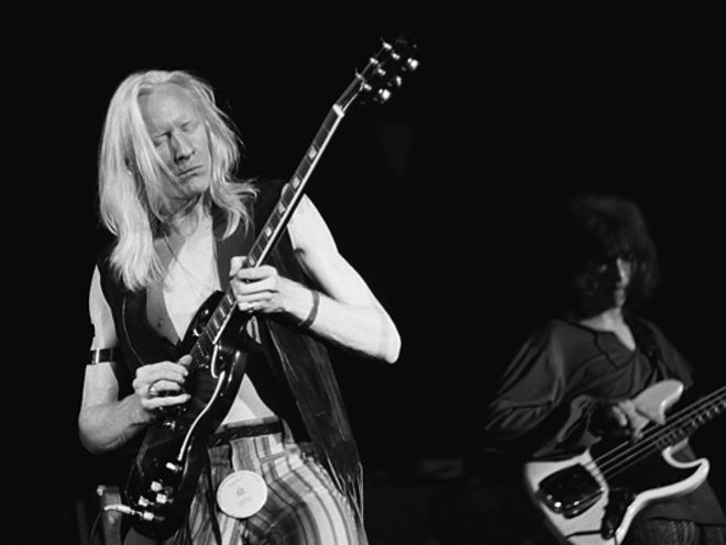 Johnny Winter, en una actuación