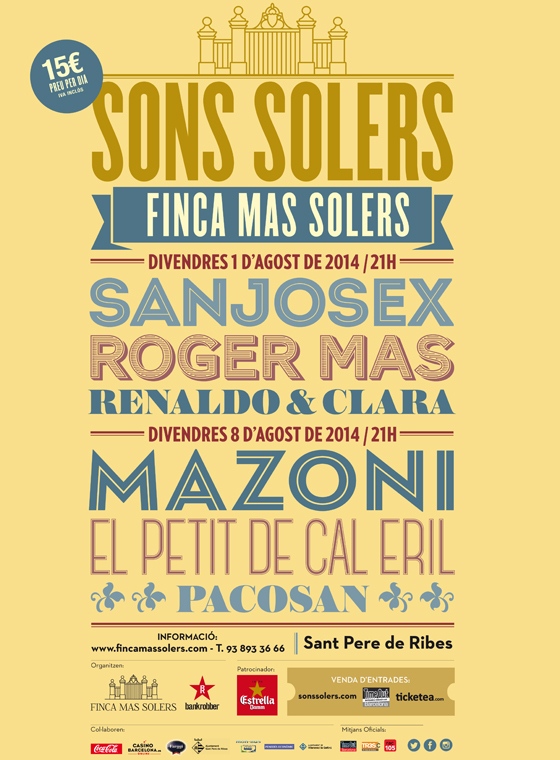 Renaldo & Clara, Sanjosex y Roger Mas inauguran el Sons Solers